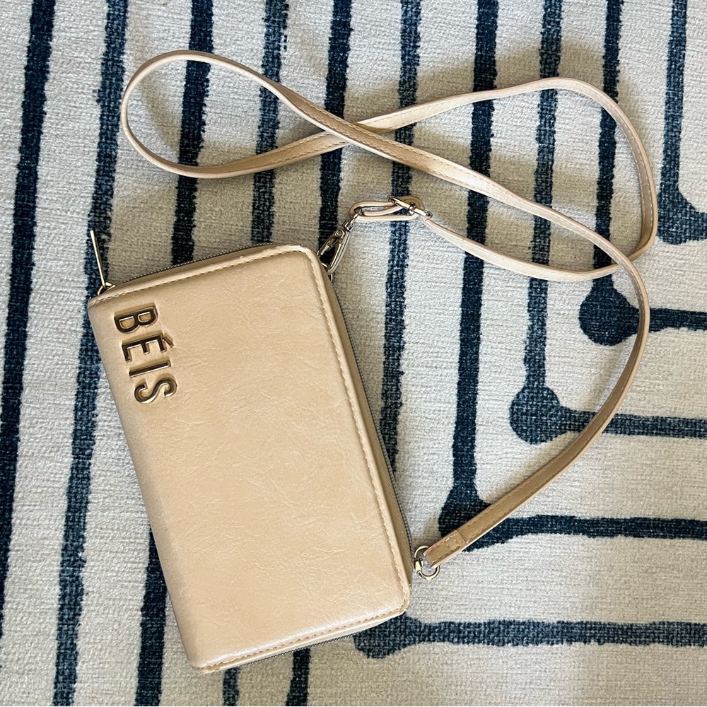BEIS Cream Crossbody Bag